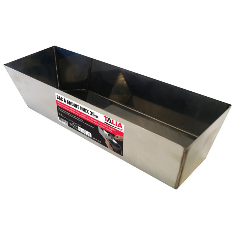 BAC ENDUIT INOX 350X106MM PLAQUISTE