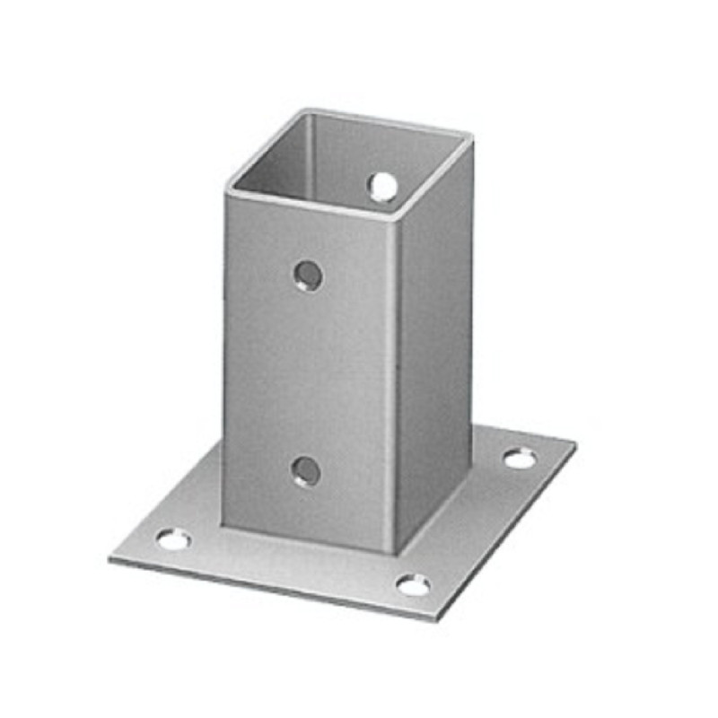 Pied de poteau 91 x 91 mm douille - POLLMANN 4991200