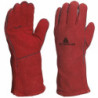 GANT SOUDEUR CROÛTE CUIR BOVIN ROUGE - T10