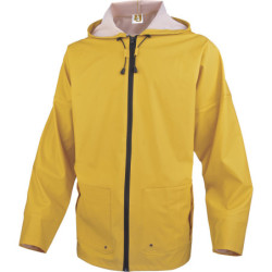 Veste de pluie enduit PVC-PU JAUNE TAILLE XL