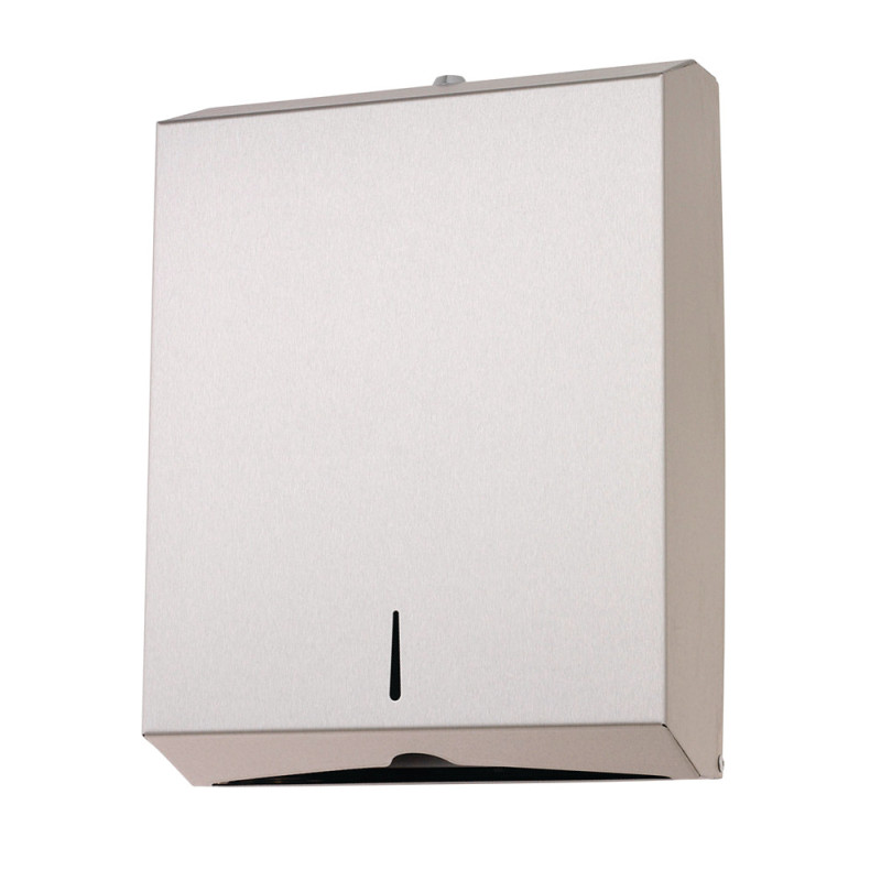 Distributeur de papier essuie main plat inox - 60559