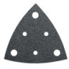 Feuille abrasive triangulaire perforée - Grain 80 - Pack de 5