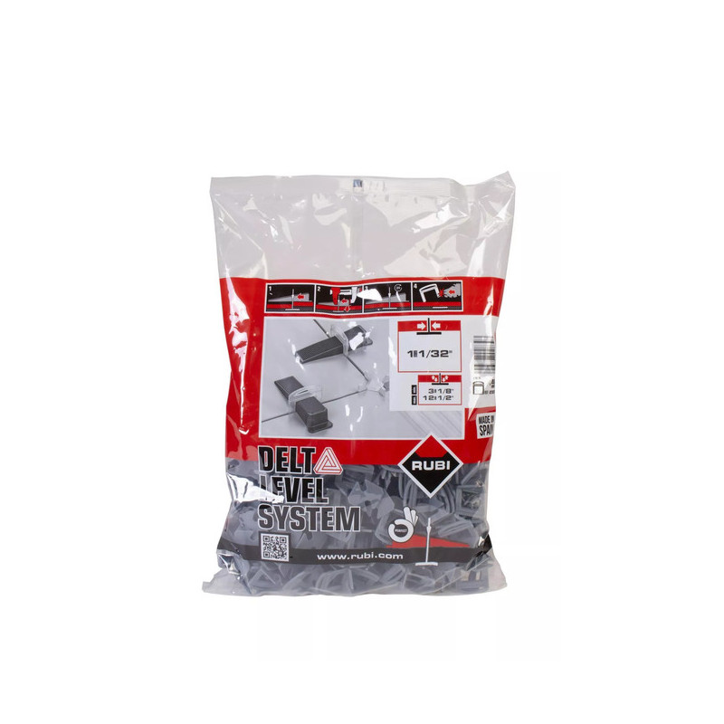 Bride Delta ép. 1 mm (boîte de 400) - polypropylène - RUBI 2839