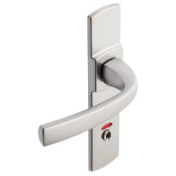 Poignée de porte MUZE diamant noir - voyant plaque - ASSA ABLOY VACHETTE 086437