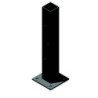 PIED DE POTEAU MOISE TUBE 60X60X3MM