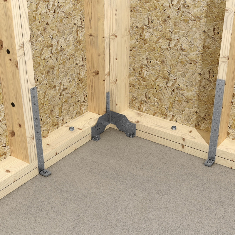 ANCRAGE MUR LG.290 EP.2 + RONDELLE US