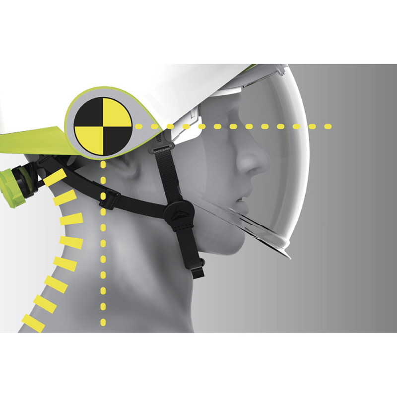 Casque de chantier ONYX AVEC visière ESCAMOTABLE