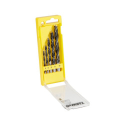 Coffret plastique de 5 mèches à bois 3 pointes diamètre : 4. 5. 6. 8. 10 mm