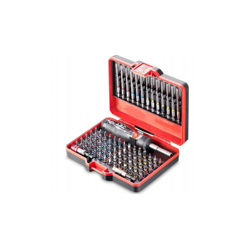 Coffret de jeu d'embouts de vissage 1-4" 86 pièces repère de couleur - TOOL PROMACBC-86