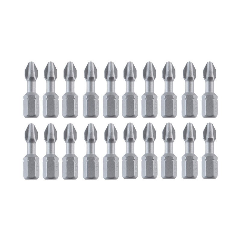 Boîte 5 embouts de vissage - qualité torsion - Embout Phillips - 25 mm - PH2