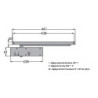 Ferme porte GR3400 standard avec bras noir 2-4 coupe feu - GROOM GR340515