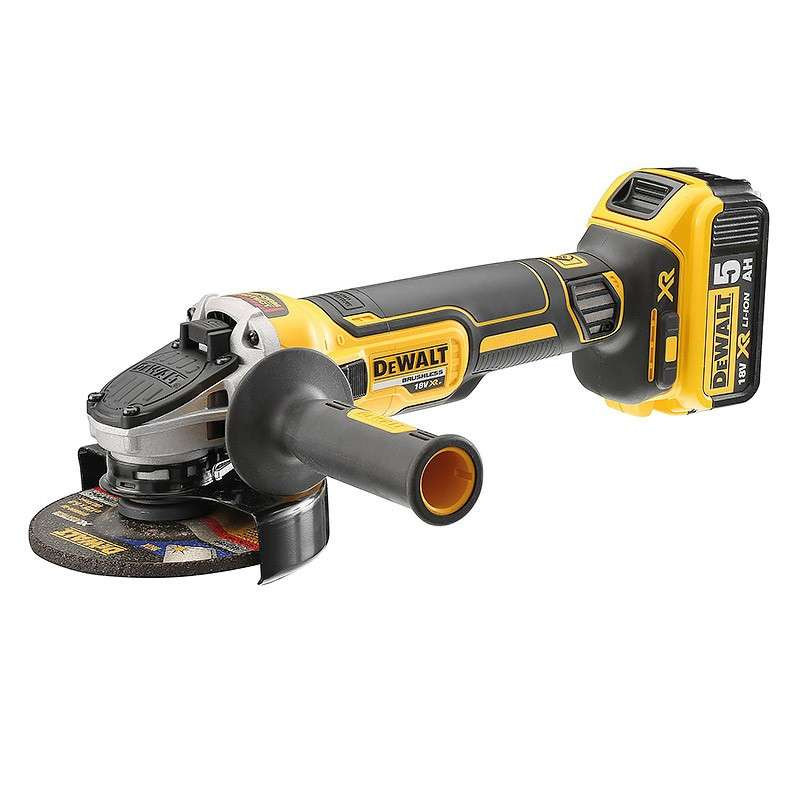 Meuleuse XR 18V 5 Ah Li-Ion brushless - 125 mm - DEWALT DCG405P2
