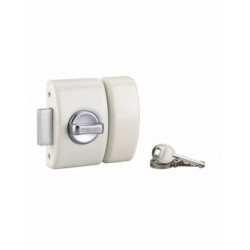 VERROU A BOUTON DESIGN BLANC 45 3 CLES