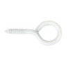 Crochet piton à visser fermé en acier 3.3 x 40 blanc (8) - AMIG 16281