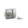 VERROU DOUBLE CYLINDRE DESIGN  ARGENT 45 3CL
