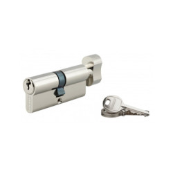 Cylindre de serrure à bouton - 40 x 30mm - nickel - 3 clés - THIRARD 00014076