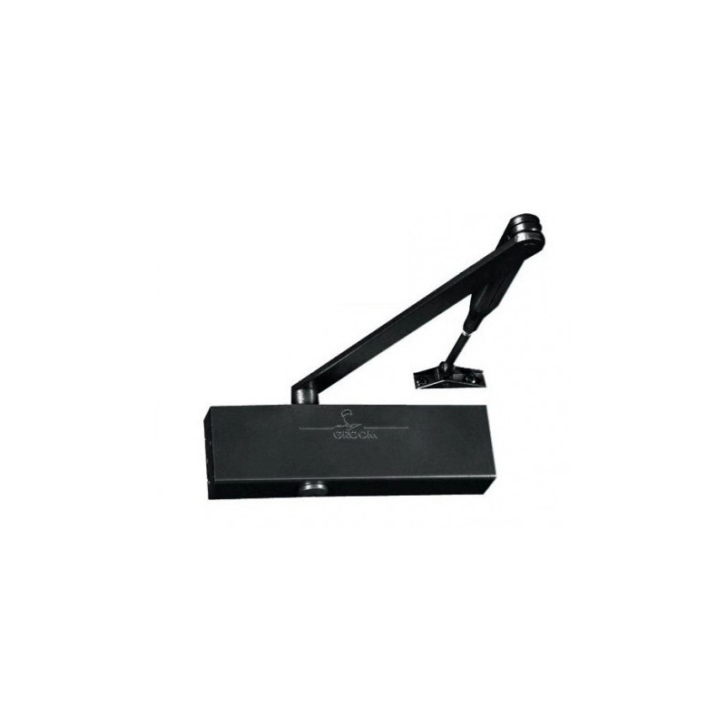 Ferme porte complet GR200 standard noir seul 2-4 coupe feu - GROOM GR200015