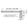 Ferme porte complet GR200 standard noir seul 2-4 coupe feu - GROOM GR200015