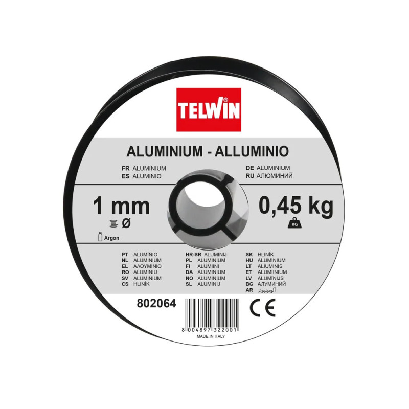 Fil de soudage pour aluminium MIG D 1mm 0.45 kg - TELWIN 802064
