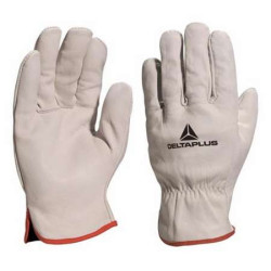 GANTS CUIR PLEINE FLEUR BOVIN GRIS FBN49 T10