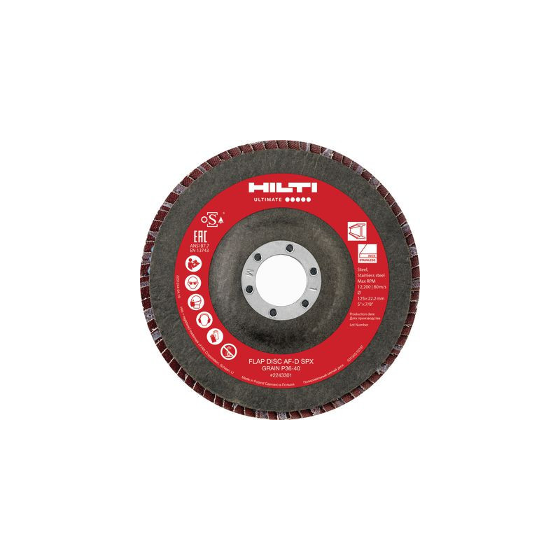 Disque lamelles AF-D 125 P80 SPX - HILTI 2243298