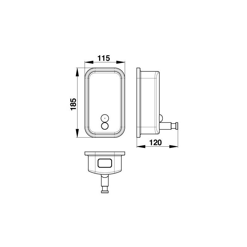 Distributeur de savon mural inox - 60632