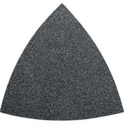 Feuille abrasive triangulaire - Grain 80 - Pack de 5