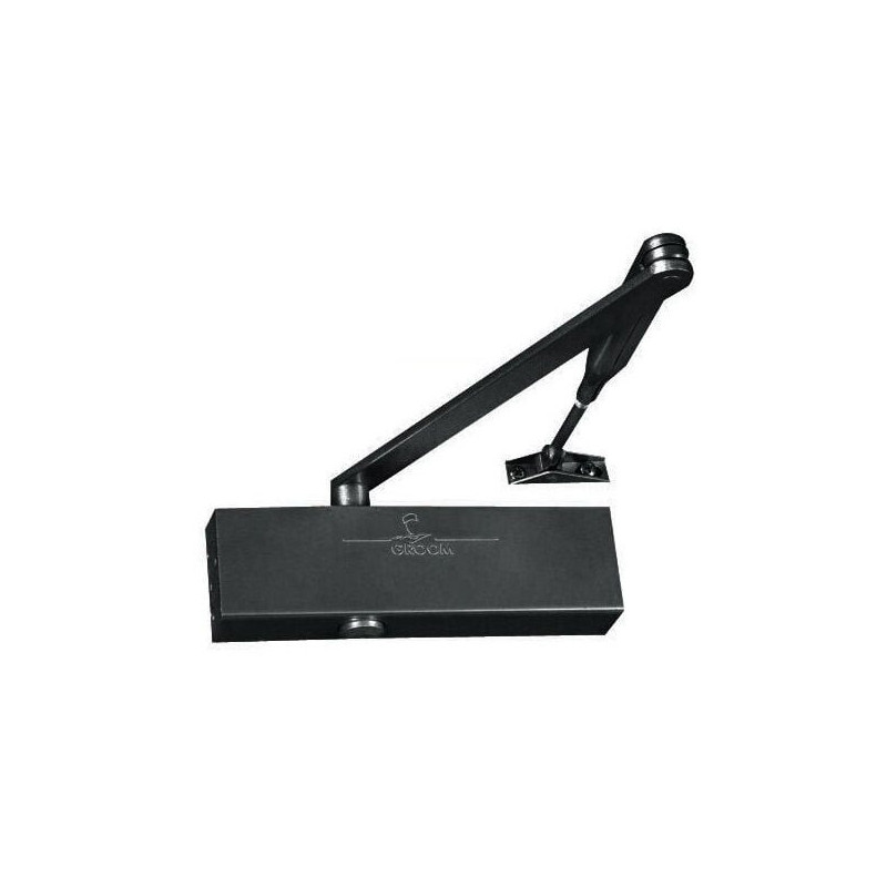 Ferme porte complet GR300 standard noir seul 2-6 coupe feu - GROOM GR300215
