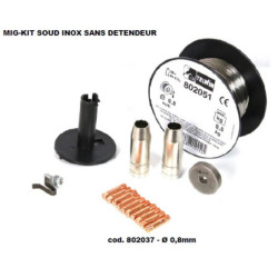 MIG-KIT SOUD INOX SANS DETEND