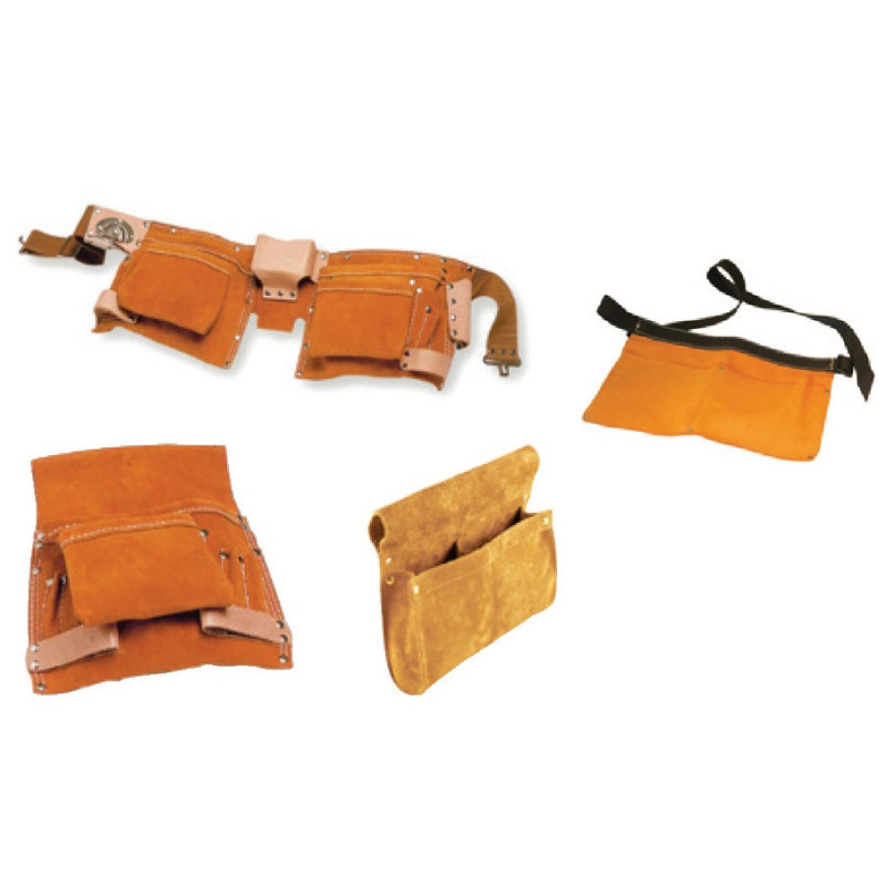 Ceinture cuir porte outil avec 10poches +porte  mesure