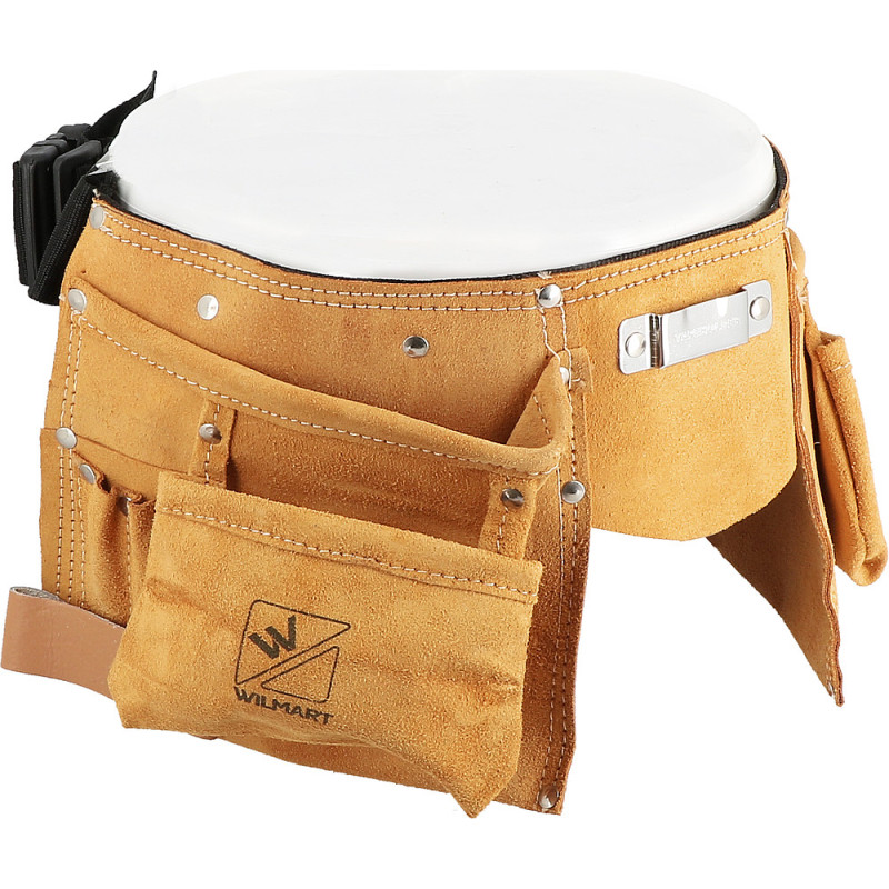 Ceinture cuir porte outil avec 10poches +porte  mesure