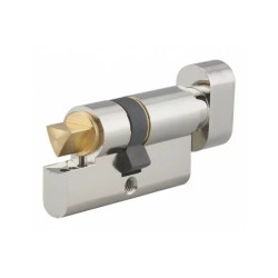 Cylindre profil européen pompier EDF - 30BT x 30 mm - Clé triangle 11 mm - nickelé - THIRARD TI11073031