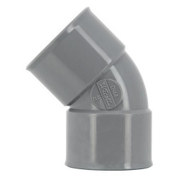 Coude femelle femelle 45° diamètre 40mm - CH44