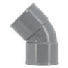Coude femelle femelle 45° diamètre 40mm - CH44