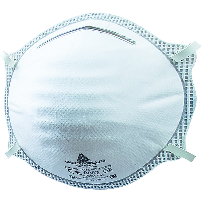 MASQUE RESPIRATOIRE COQUE FFP2 SANS VALVE BOITE DE 20