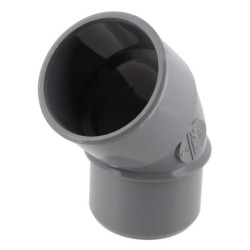 Coude mâle femelle 45° diamètre 40mm - CH4