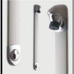 Douche temporisée avec robinet d'arrêt droit DL 400 SE gris -27400