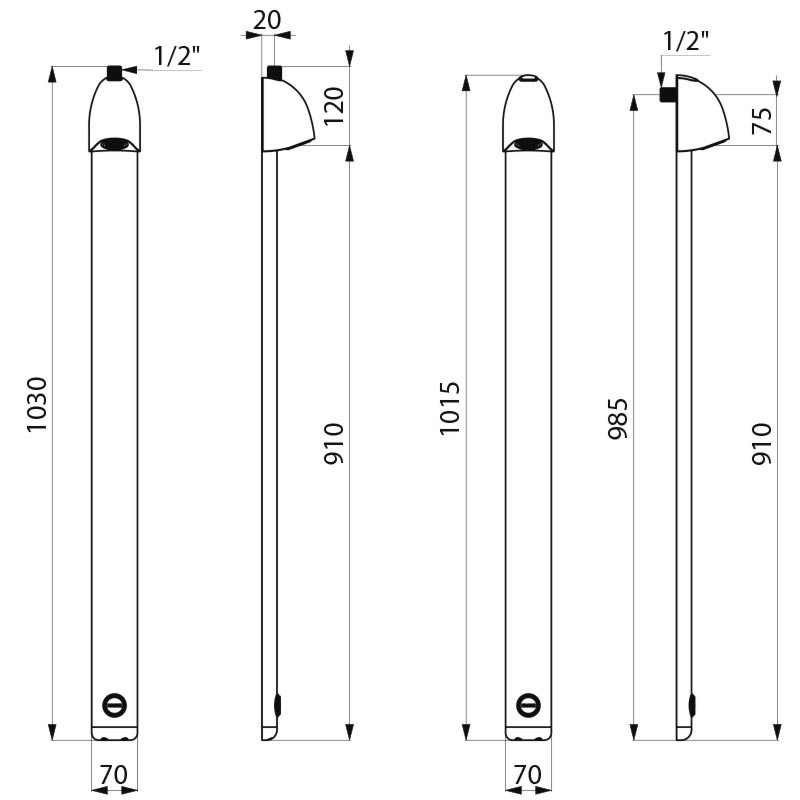 Colonne de douche temporisée SPORTING 2