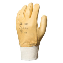 Gants EUROSTRONG 2450 fleur vachette.hydrofuge protège artère T10