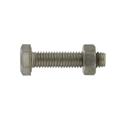 Boulon tête hexagonale inox A2 14x60 - coque x 8