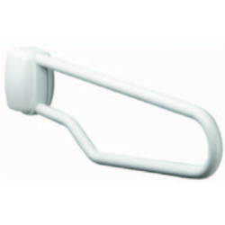 Barre relevable 750 mm. tube acier blanc Ø 30 mm. fixations invisibles