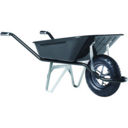BROUETTE 100 L CARGO EXCELLIUM NOIR EN ROUE GONFLABLE
