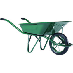 BROUETTE 90 L VERTE EN ROUE PLEINE