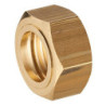 Ecrou laiton pour collet battu 6 pans femelle 1-2 F1-2 (15x21) diamètre 12 mm - 112-1512L1