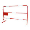 BARRIERE TP - PLAQUE SOUDÉE - BANDES BLANCHES