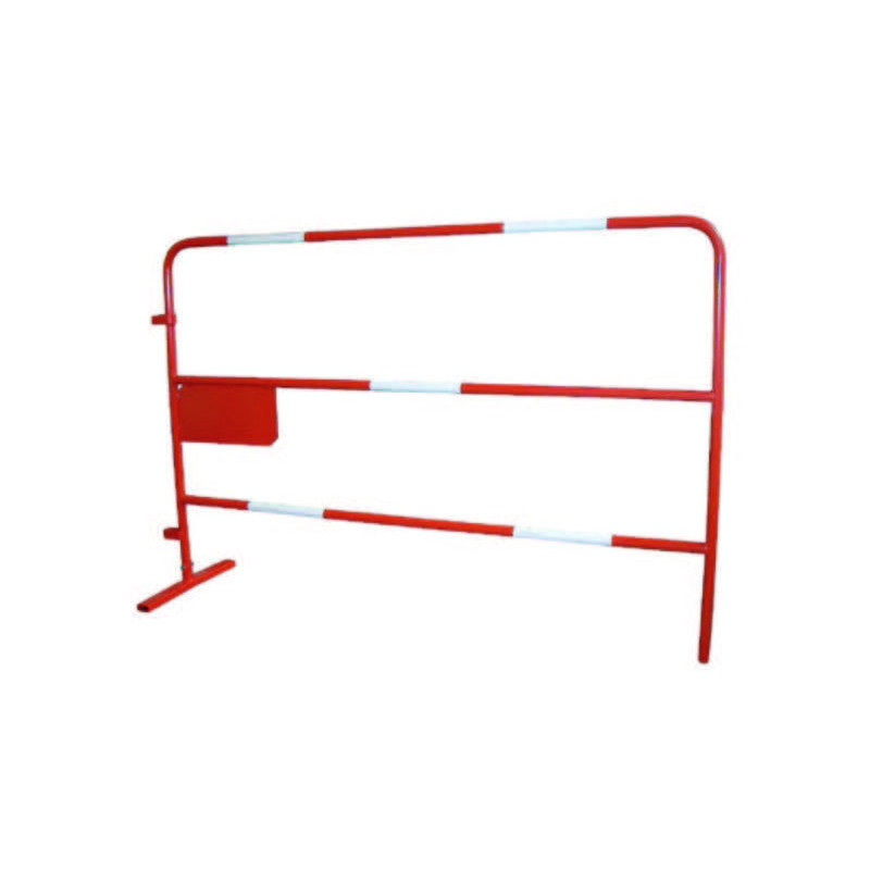 BARRIERE TP - PLAQUE SOUDÉE - BANDES BLANCHES