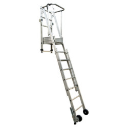 Echelle plateforme securisee Prémur alu