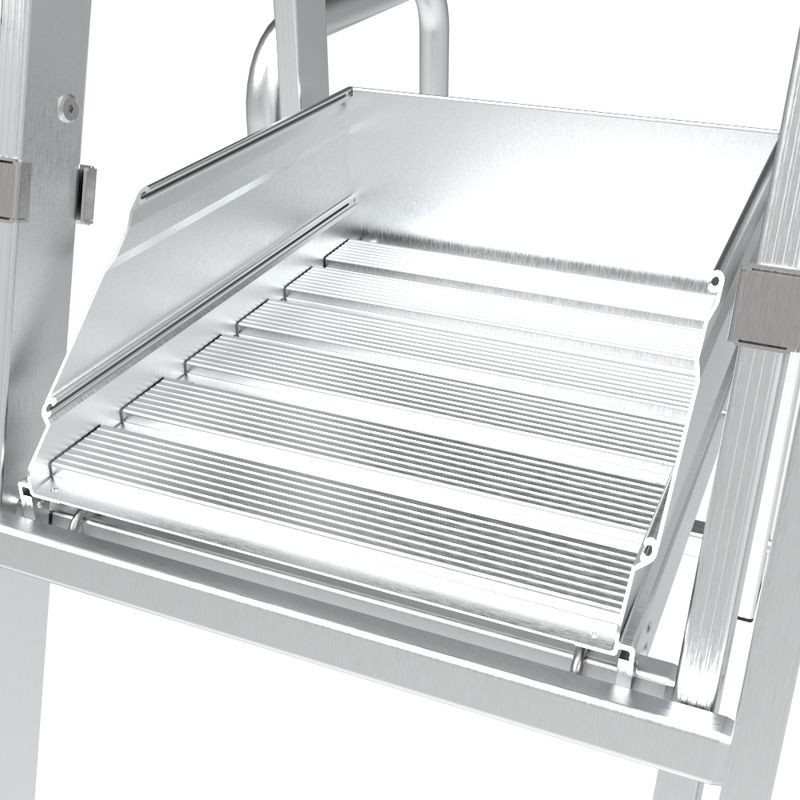 Echelle plateforme securisee Prémur alu