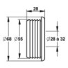 Nez de jonction Ø 55mm pour tube de Ø 28 à 32mm - 44903