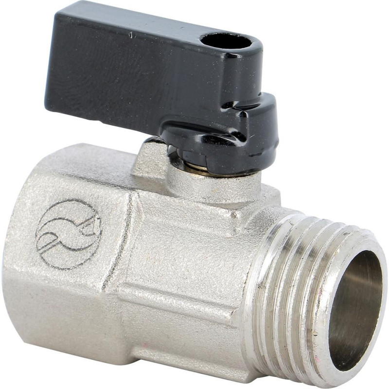 Mini vanne de robinetterie RBS BSP 1-2" - laiton nickelé - 674004